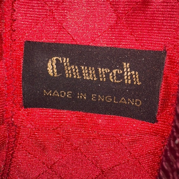 Church's Rich Vintage Burgundy Velvet Men's Loafers - Picture 2 of 4